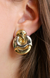 Two - Tone Earrings ~ Contemporary