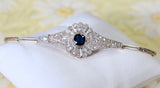 Sapphire & Diamond Bracelet ~ ANTIQUE