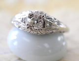Diamond Engagement Ring ~ Circa 1930