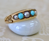 Pearl & Turquoise Ring ~ Circa 1903