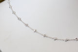 Diamond Necklace with Adjustable Lengths