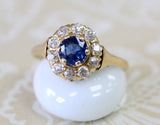 Sapphire & Diamond Ring ~ ANTIQUE