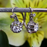 ANTIQUE French Diamond Earrings ~ Circa 1900