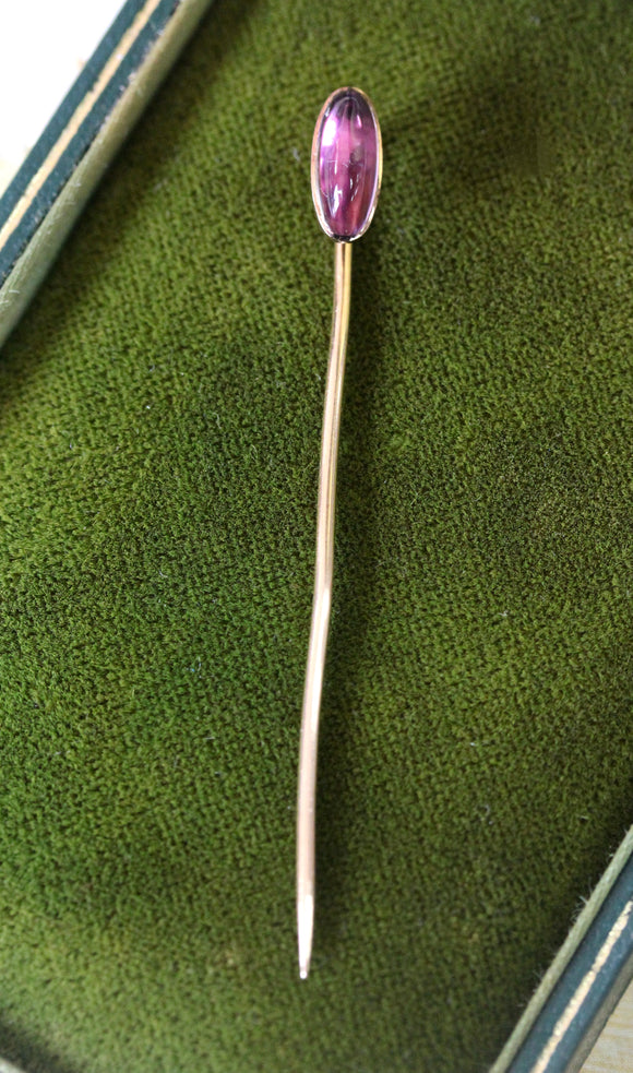 Amethyst Stick Pin ~ ANTIQUE