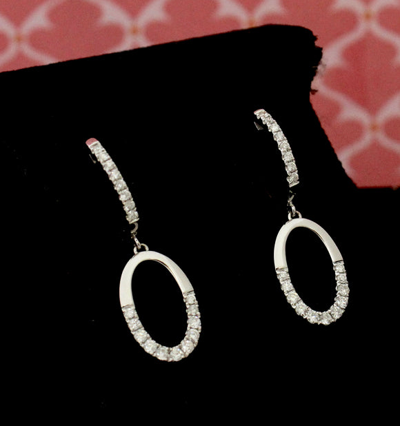 Stylish ~ Diamond Drop Earrings