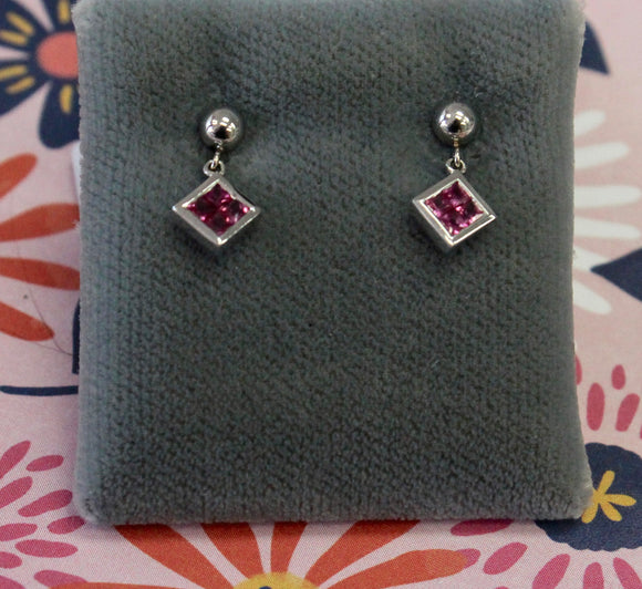 Dainty & Sweet ~ Pink Sapphire Earrings