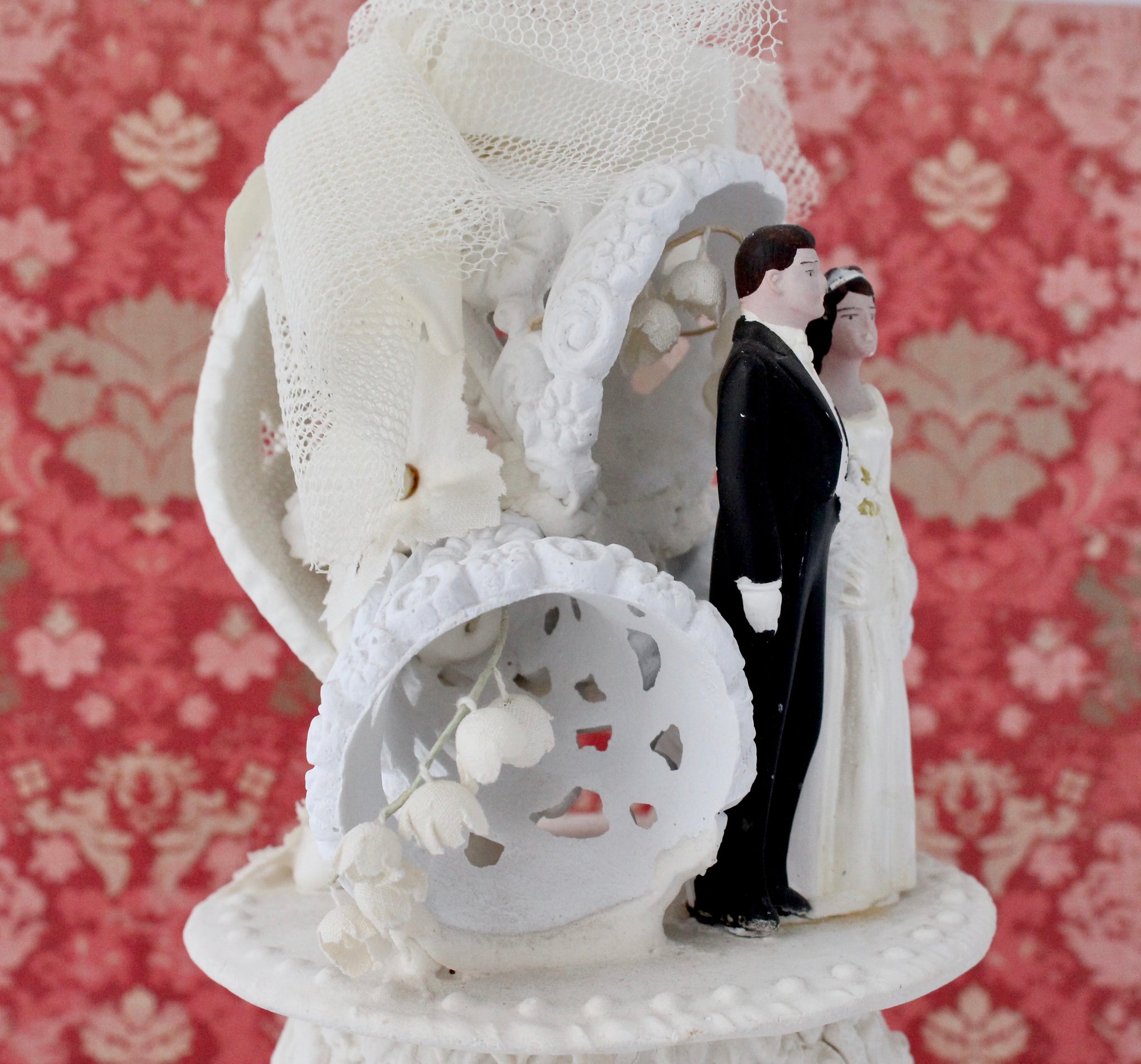 Antique Wedding offers Cake Topper Victorian Decoration c1900 Nordic Style, Shabby Decor, Wedding Decor