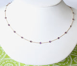 Sweet & Alluring ~ Amethyst Necklace with adjustable lengths