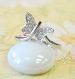 Dainty ~ Diamond Butterfly Ring