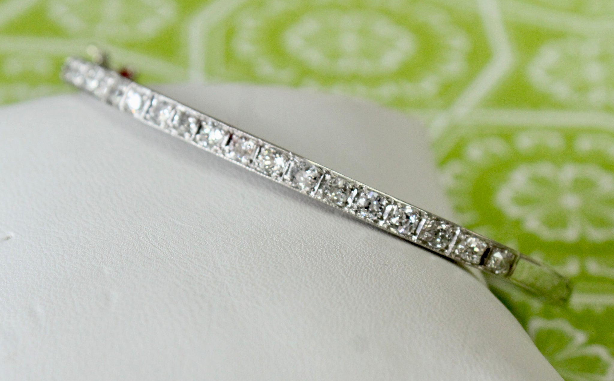 Art Deco Platinum Diamond Bracelet – Tenenbaum Jewelers
