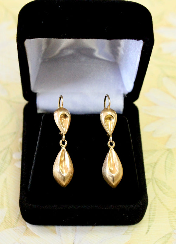 Contemporary ~ Drop Earrings with textured finish