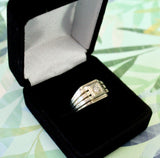 Striking ~ Art Deco Men's Center Diamond Ring