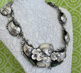 Dramatic & Fun ~ Sterling Silver with Turquoise accents Necklace