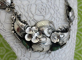 Dramatic & Fun ~ Sterling Silver with Turquoise accents Necklace