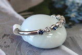 Charming ~ Bezel Set Sapphire & Diamond Ring
