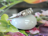 Antique ~ Platinum Diamond Engagement Ring