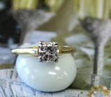Transitional Cut Diamond Engagement Ring