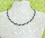 Seed Pearls and Sapphire Beads Necklace