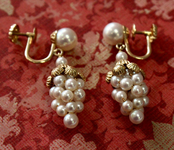 Playful & Pretty ~ Pearl Drop earrings