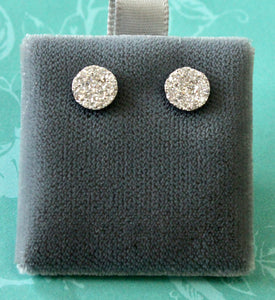 Lovable ~ Cluster Diamond Stud Earrings