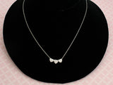 Diamond 3 Heart Necklace