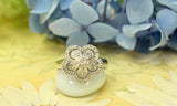 Fancy Flower Motif Diamond Ring