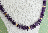 Attractive ~ Amethyst, tumbled, Necklace