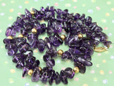 Attractive ~ Amethyst, tumbled, Necklace