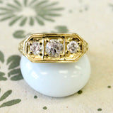 Pretty ~ 3 Diamond Engagement Ring