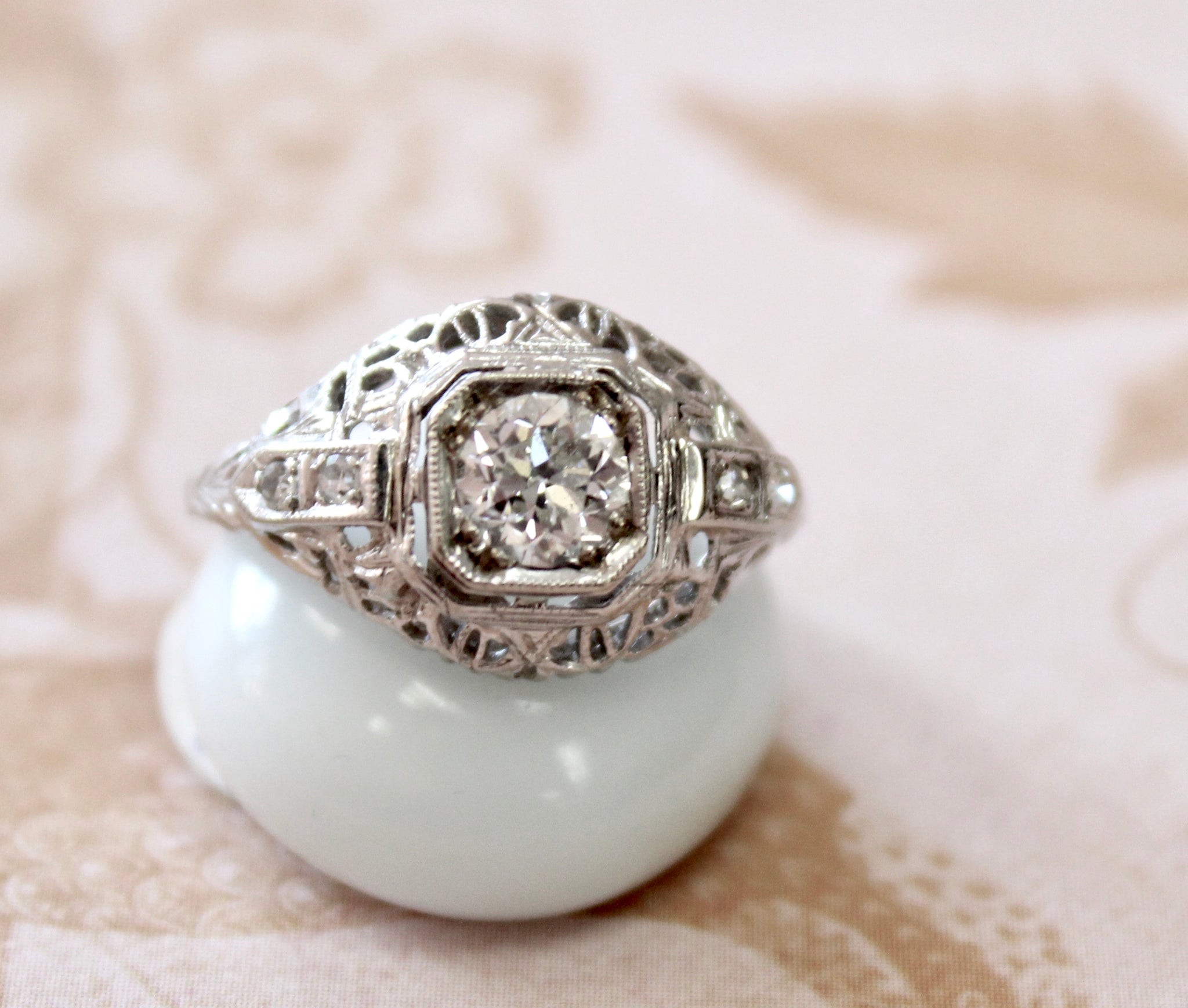 Diamond and Corundum Ring – Aurum Jewelers